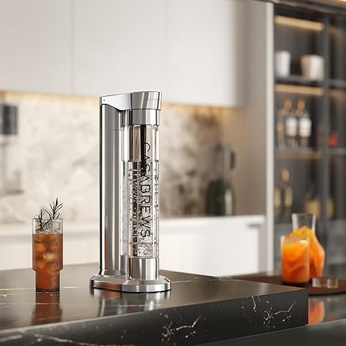 Miniatura 5 de CASABREWS EDGE - Máquina de agua con gas, máquina de transmisión de refrescos de acero inoxidable compatible con carbonatador de CO2 de 60 litros