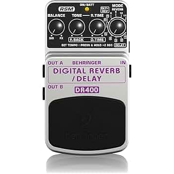 BEHRINGER DR400 デジタルリバーブ/ディレイ Behringer DR400 Digital Reverb/Delay Pedal | Sweetwater