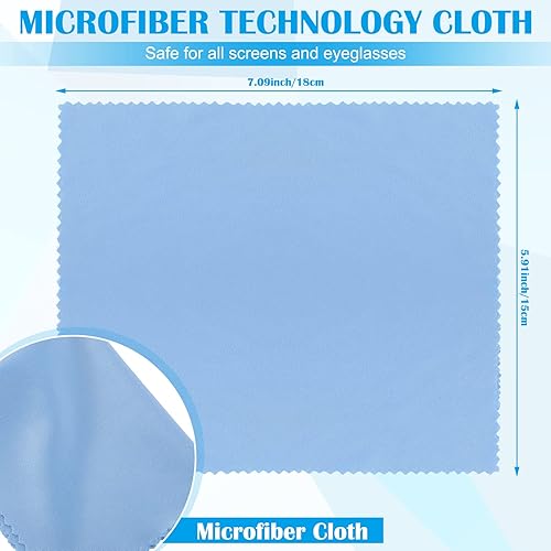 Miniatura 4 de Fabbay 200 paños de limpieza de microfibra para lentes, paños de microfibra de pantalla de 7 x 6 pulgadas, toallitas para lentes para lentes,