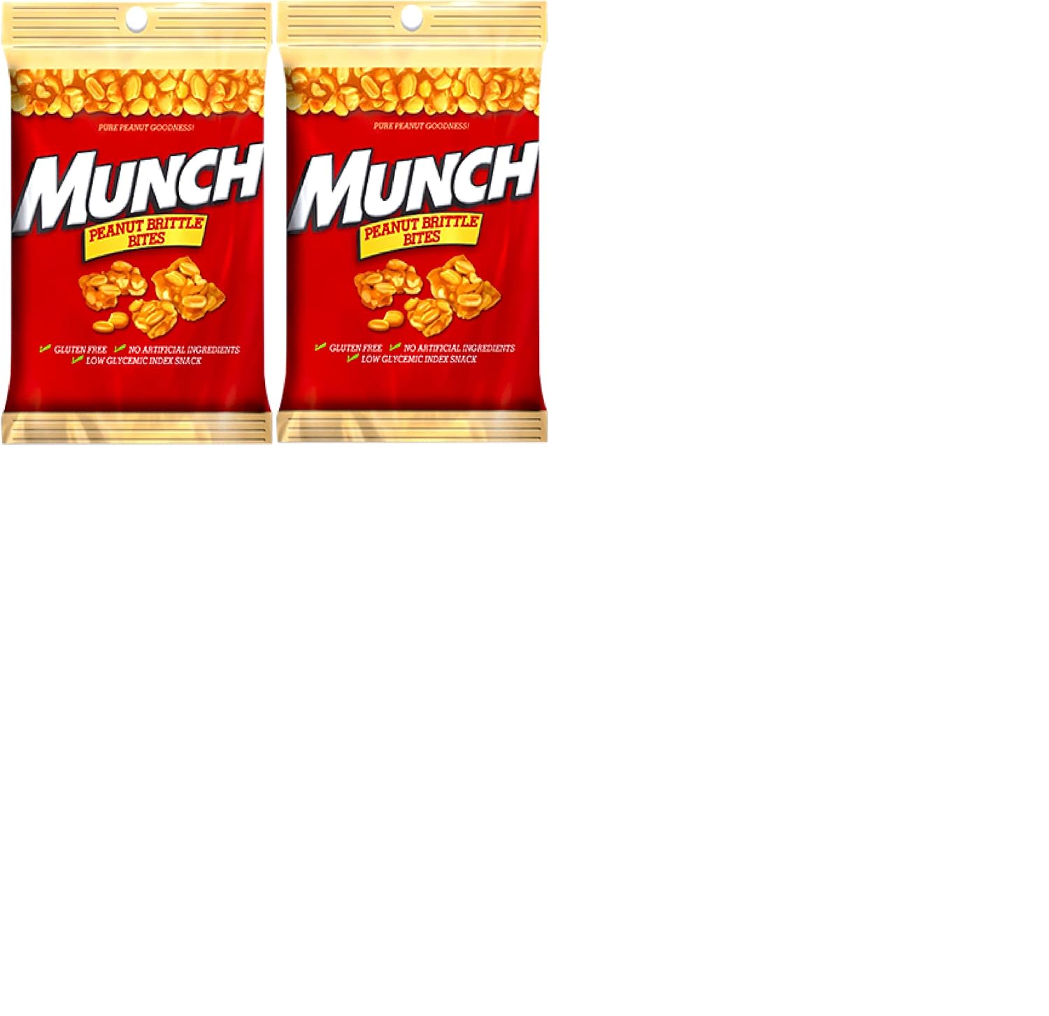 NEW Munch Pure Peanut Goodness Brittle Bites 4.0 Oz. On