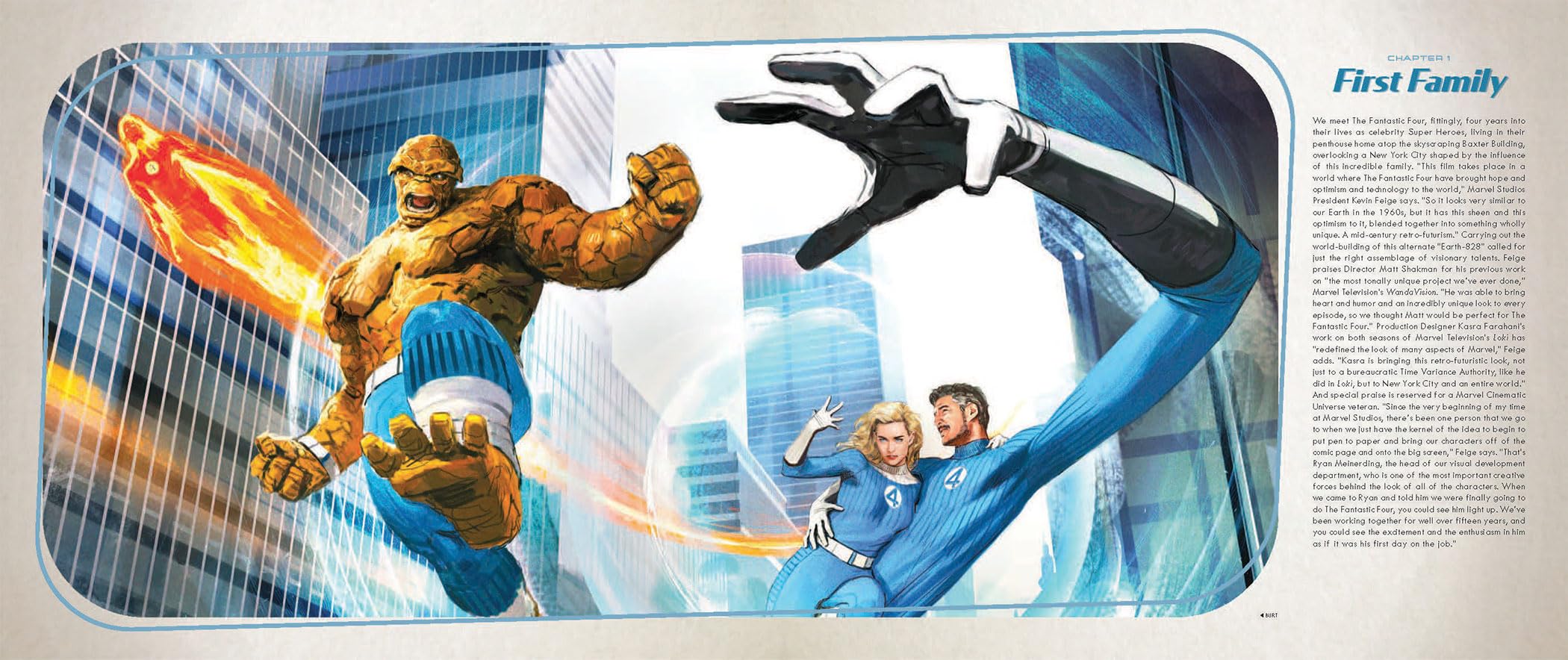 Marvel Studios' The Fantastic Four: First Steps - The Art Of The Movie Deluxe Edition Slipcase: The Art & Making of the Movie Slipcase