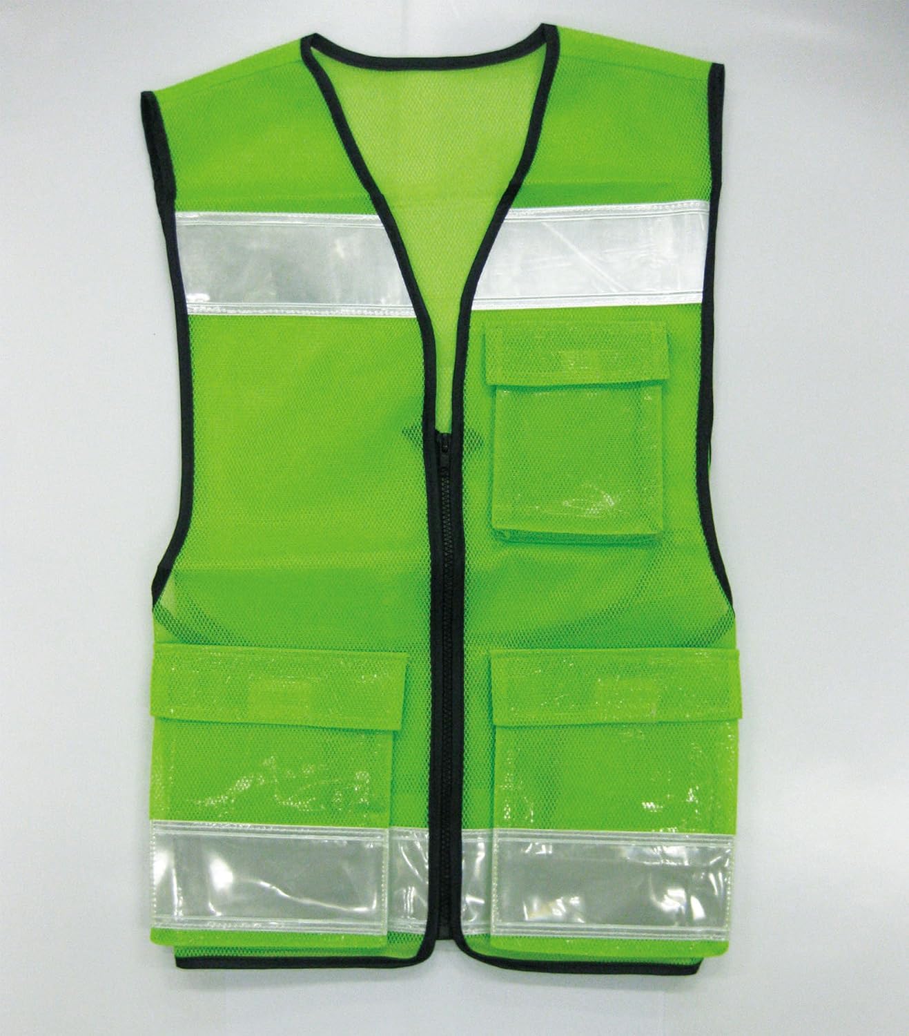 Green Cloth Mesh Safety Reflective Vest 