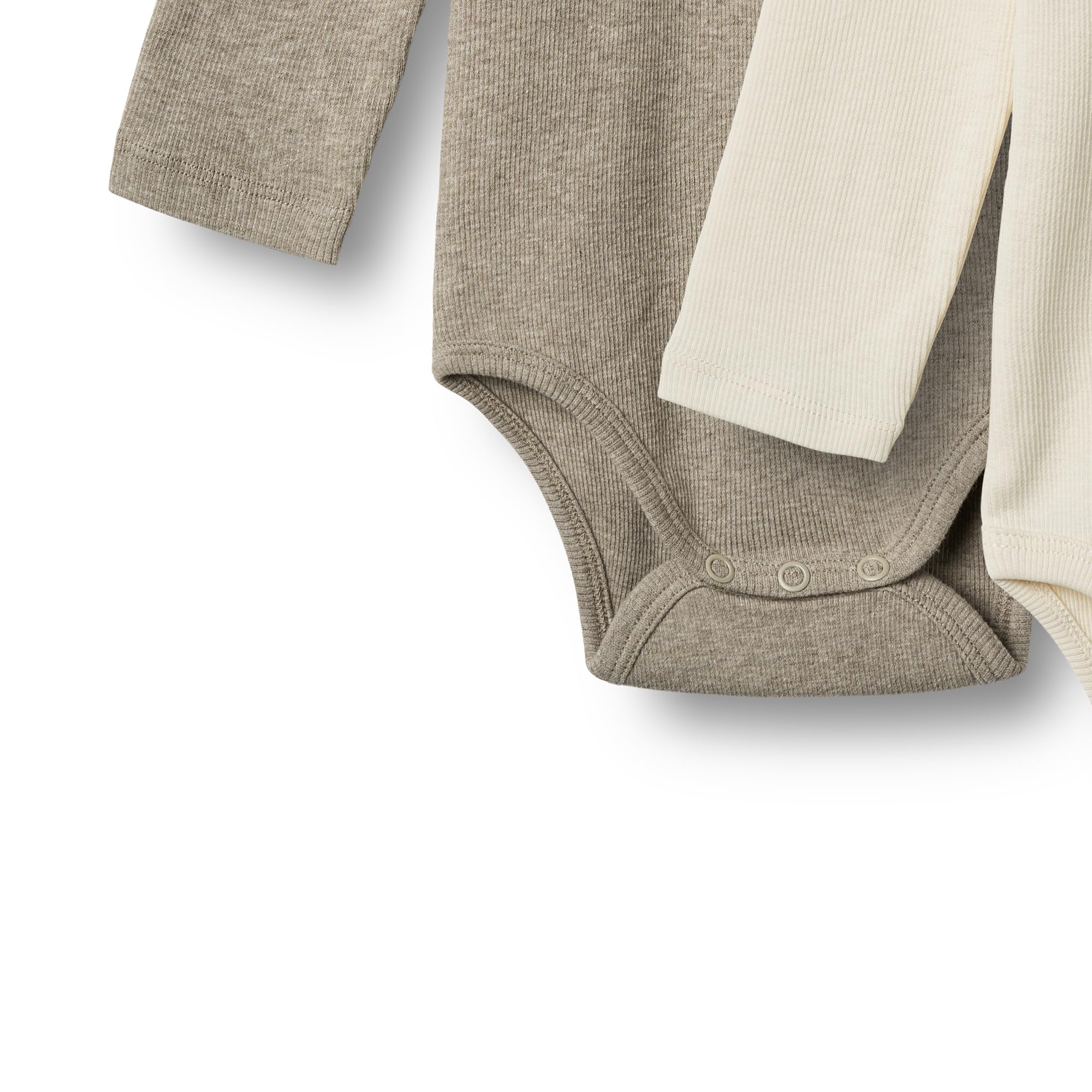 Wheat Unisex Baby Unisex 2er Pack Doppelpack Rib Body Strampler Langarm Spencer Body