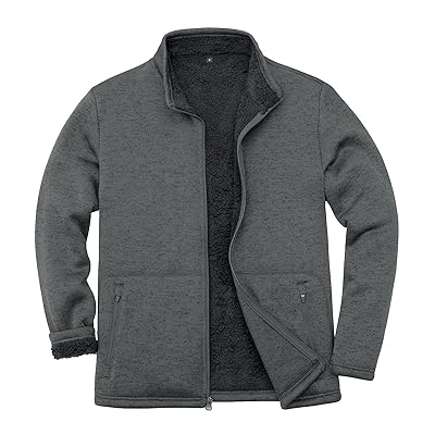 TROVE LUU COATダークグレー サイズ2 Bonnorth Mens Fleece Plus Size Jacket Men Big Tall Swea