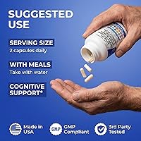 Vista 6 de Clean Nutraceuticals Alpha GPC Colina Fosfatidilserina Bacopa Monnieri Ginkgo Biloba Huperzina A Suplemento con Urdina, Mane de León, Garra de Gato