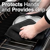 Vista 5 de RITZ Agarradera de olla y salvamanteles de rizo: Resistente al calor sin igual, duradera 100% algodón – Diseñado ergonómicamente para un agarre