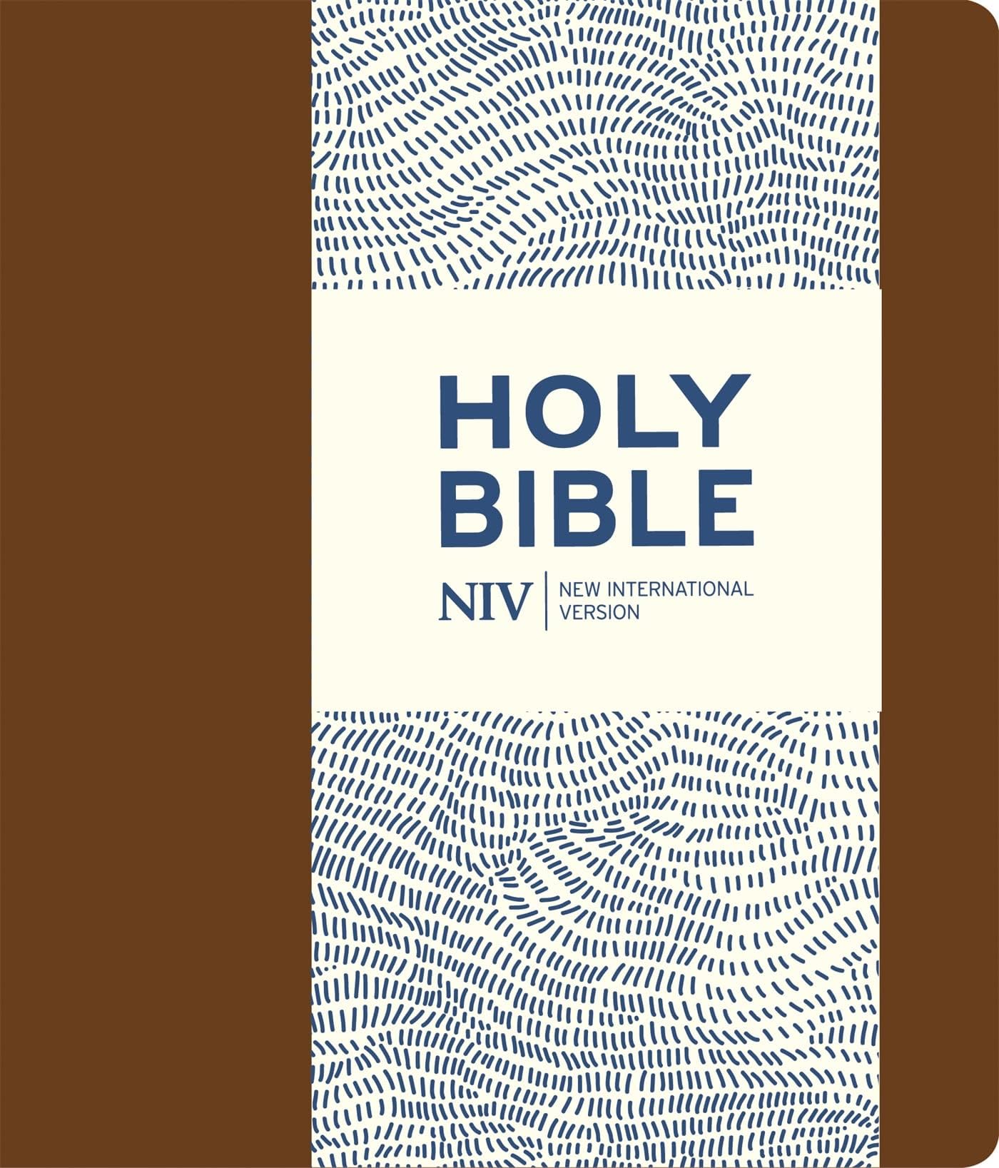 NIV Journalling Brown Imitation Leather Bible with Clasp (New International Version)