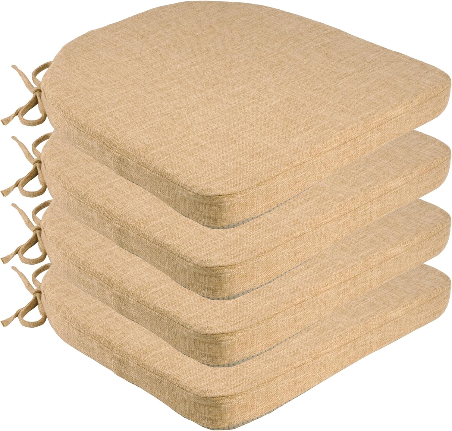 FlyGulls Chair Cushions for Dining Chairs Set of 4 Ushaped