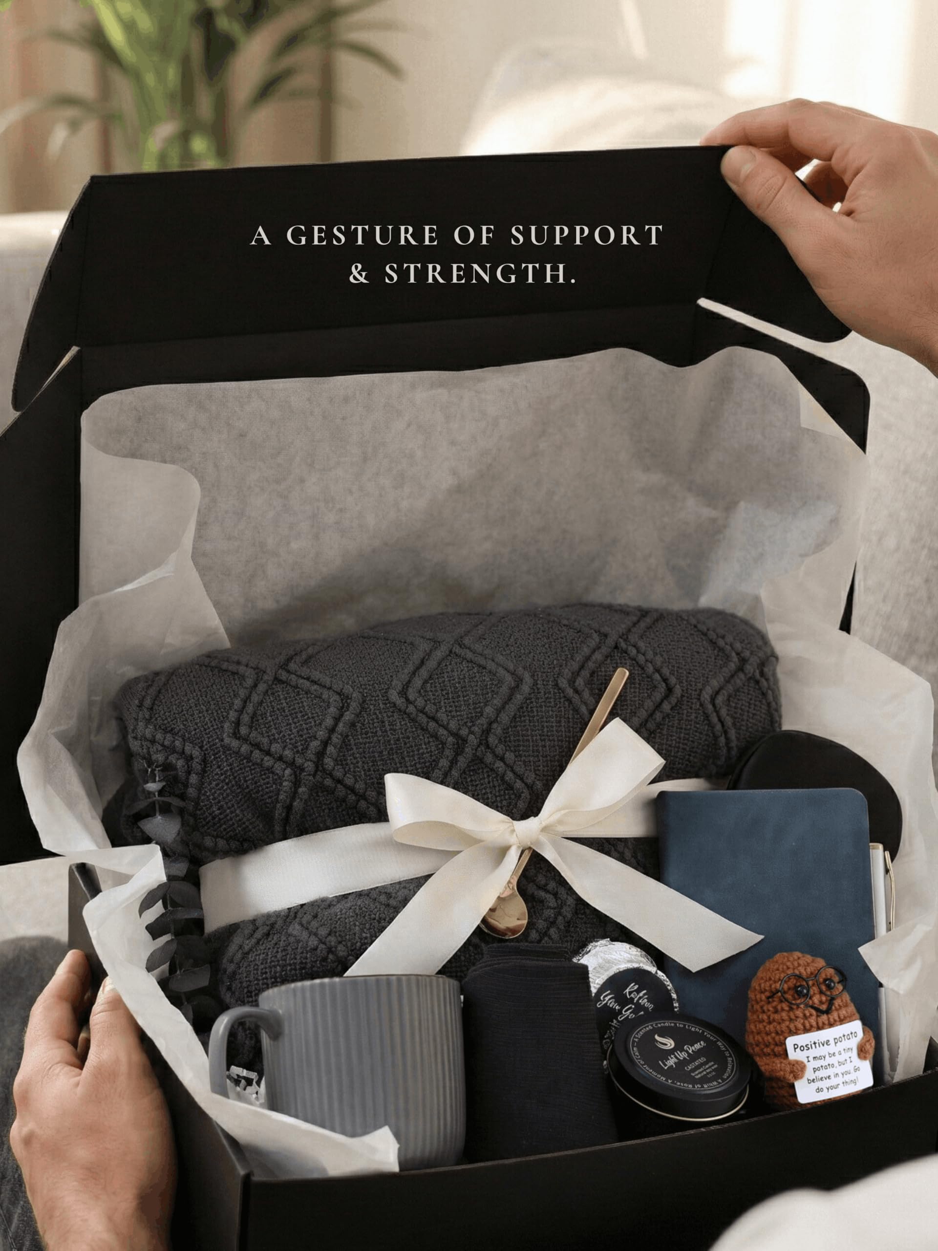 Cesto regalo di compleanno per uomini e donne, confezione regalo per la cura del cancro, set regalo di ringraziamento, regalo di simpatia e comfort per compleanno, recupero, incoraggiamento, guarisci