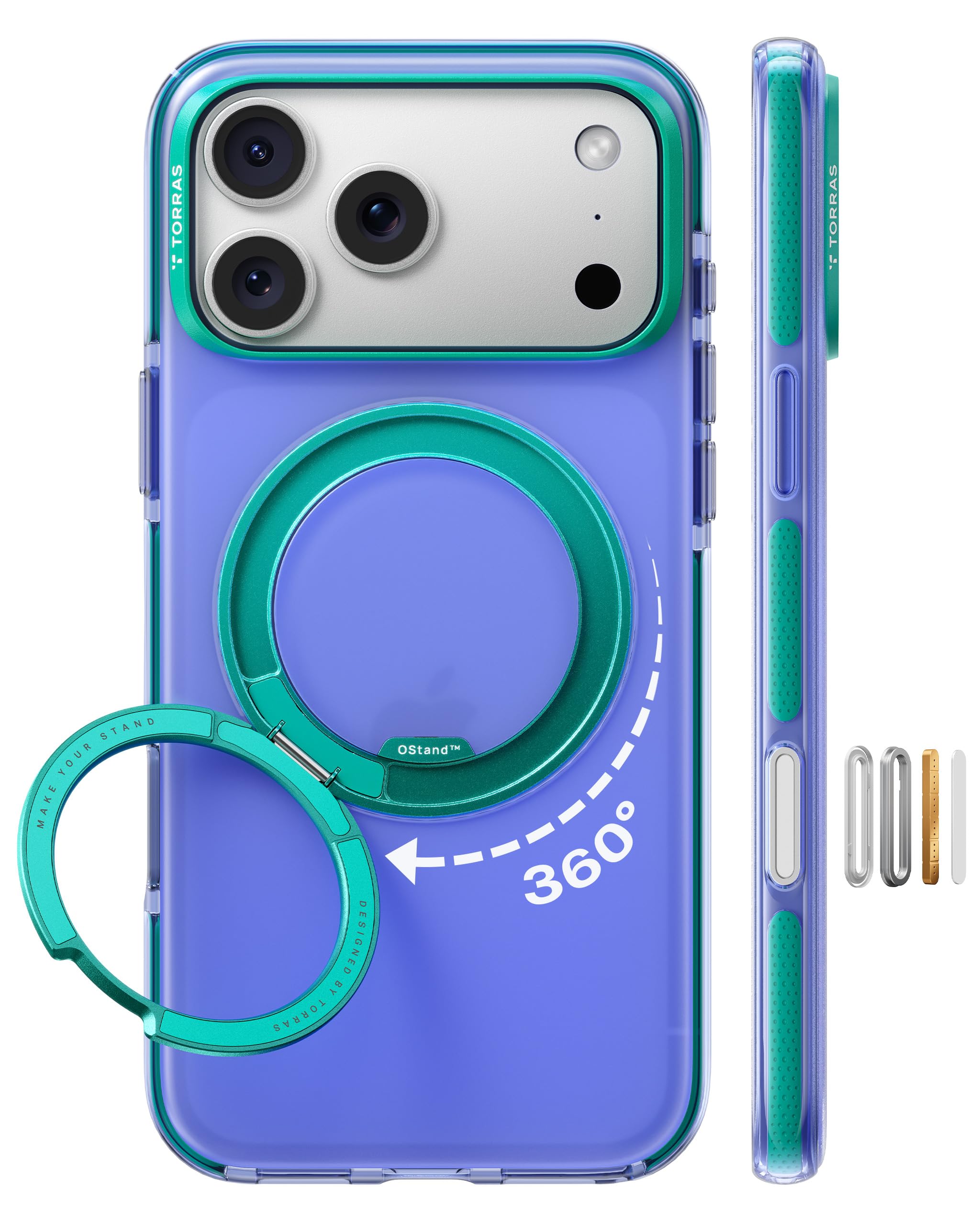 iPhone17 TORRAS Ostand SR CASE／ライトブルー Amazon.com: TORRAS Ostand for iPhone 17 Case Clear, Fit for