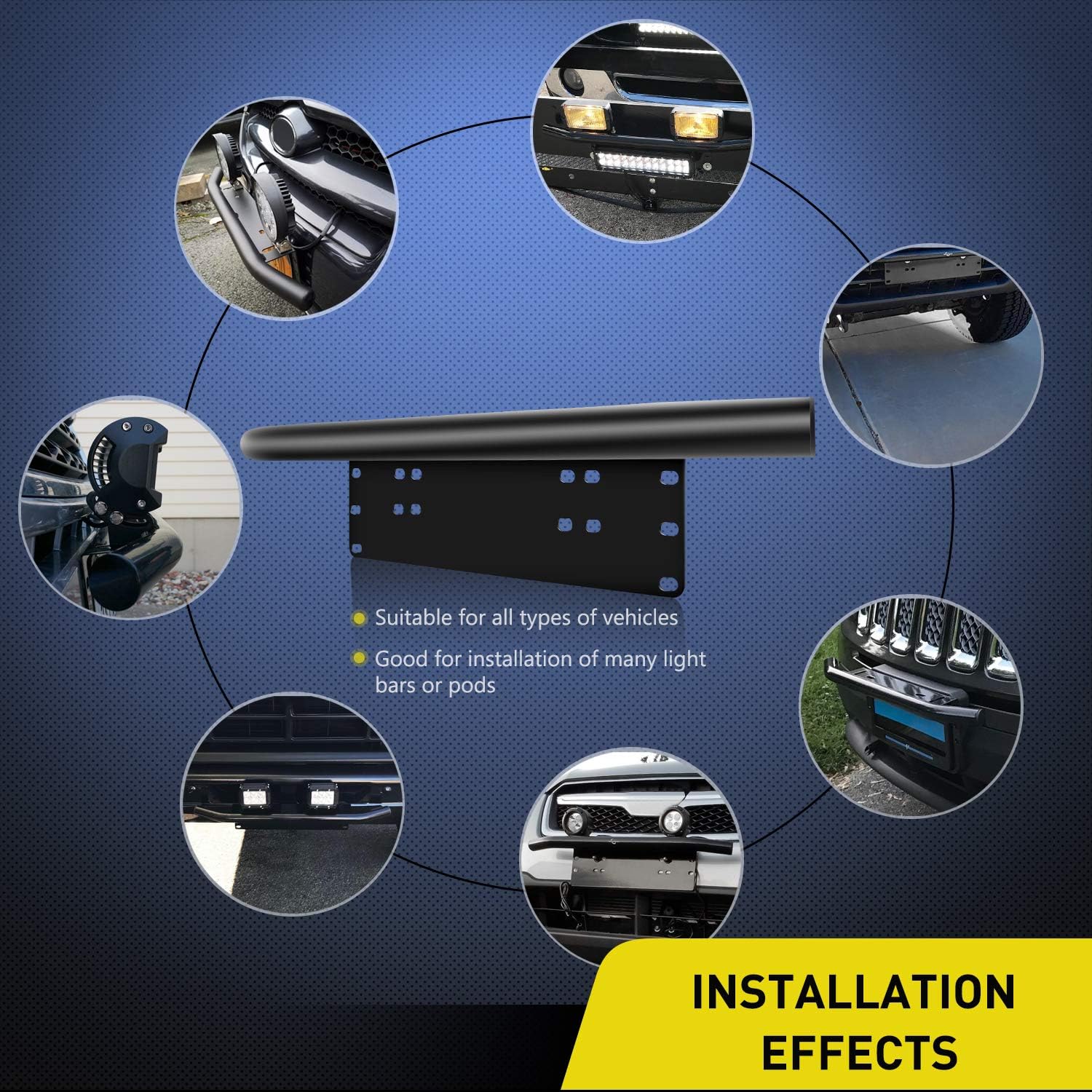 Buy Nilight 90021B Led Light Bar Mounting Bracket Front License Plate