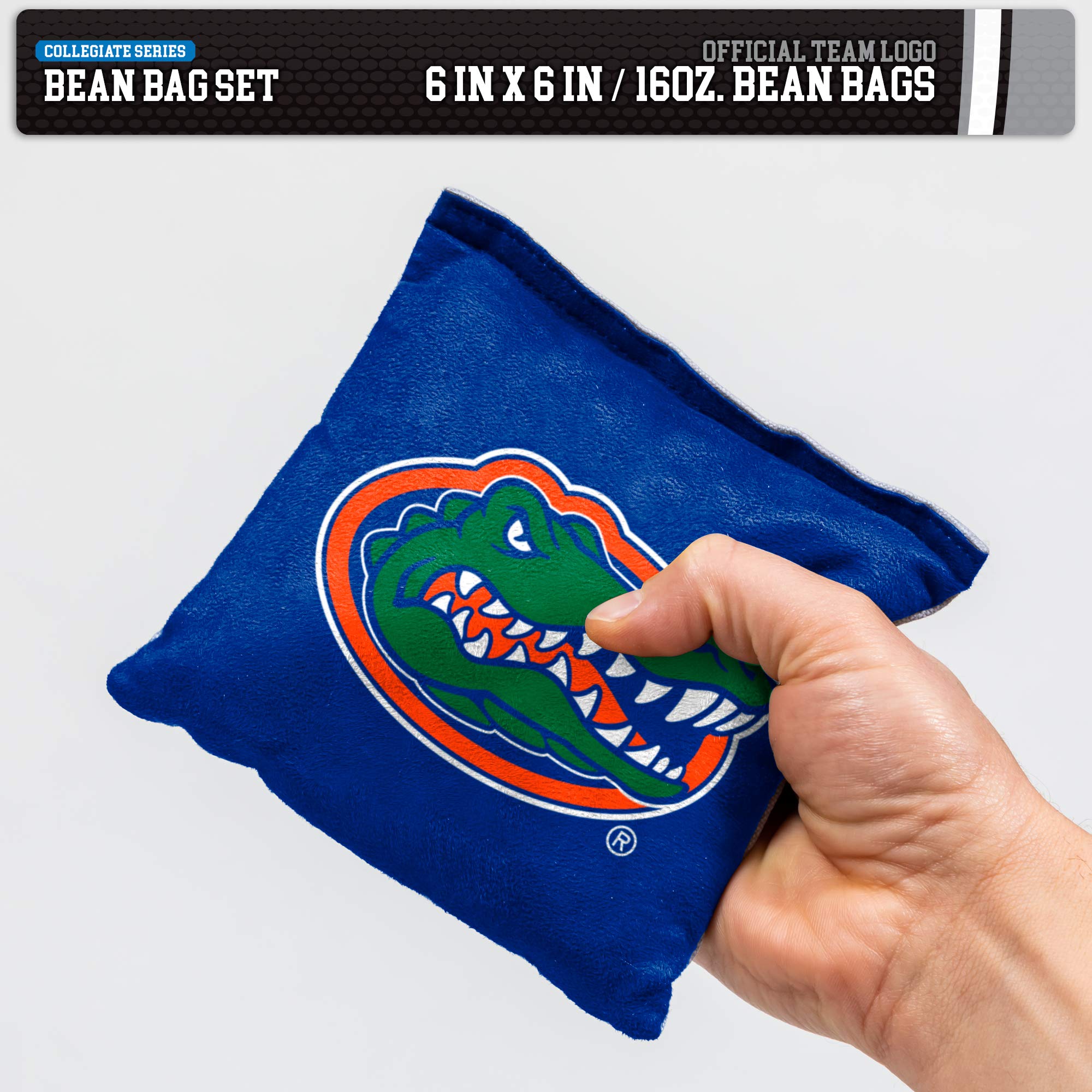 NCAA College doppelseitige Sitzsäcke von Wild Sports, 8 Stück, Premium-Wurfsäcke für Cornhole-Set – ideal für Heckklappen, Outdoor, Hinterhof