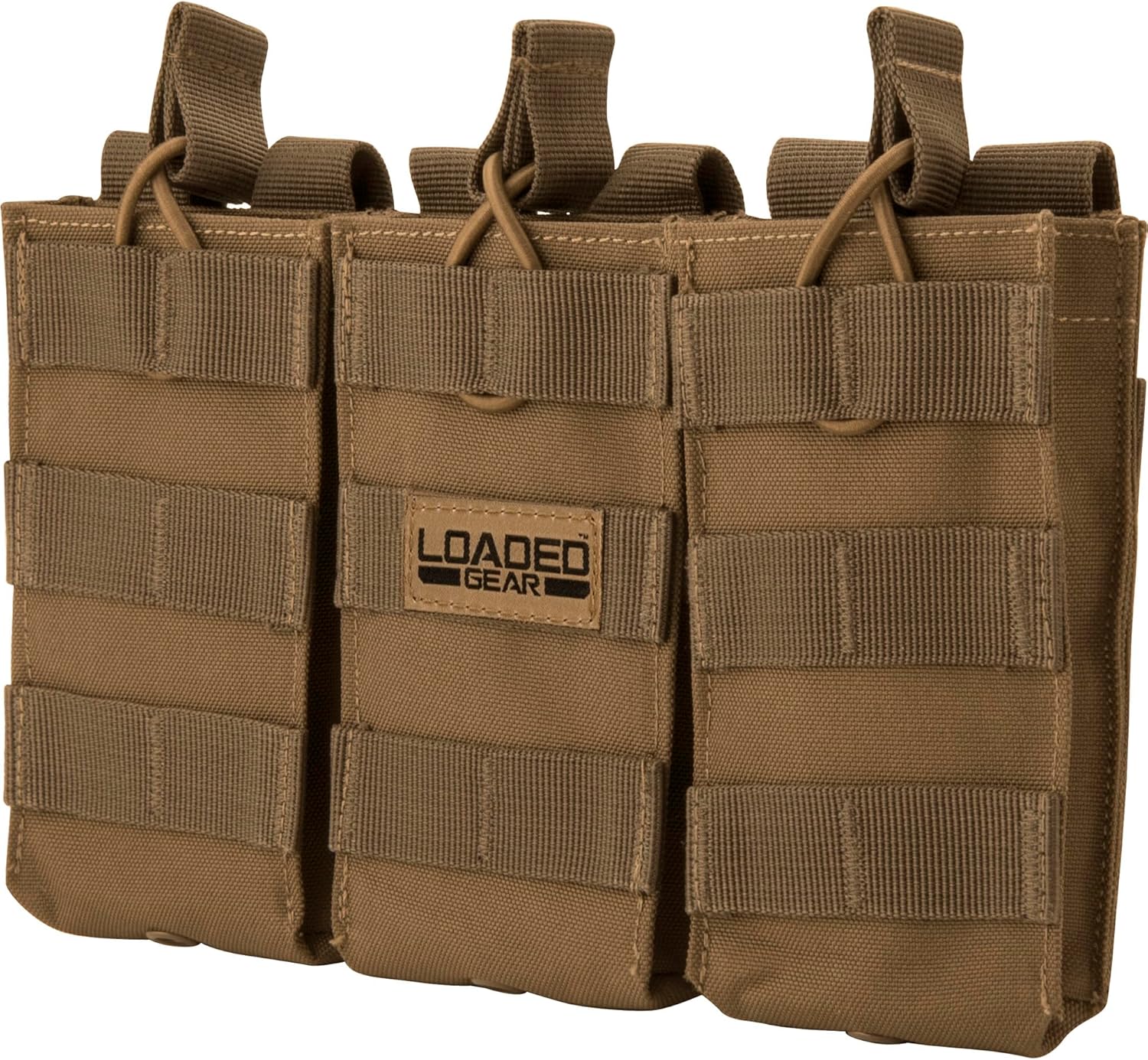 Barska Loaded Gear CX-200 Triple Magazine Pouch – Compatible with Regular Magazines, MOLLE Attachment, Durable Nylon Construction