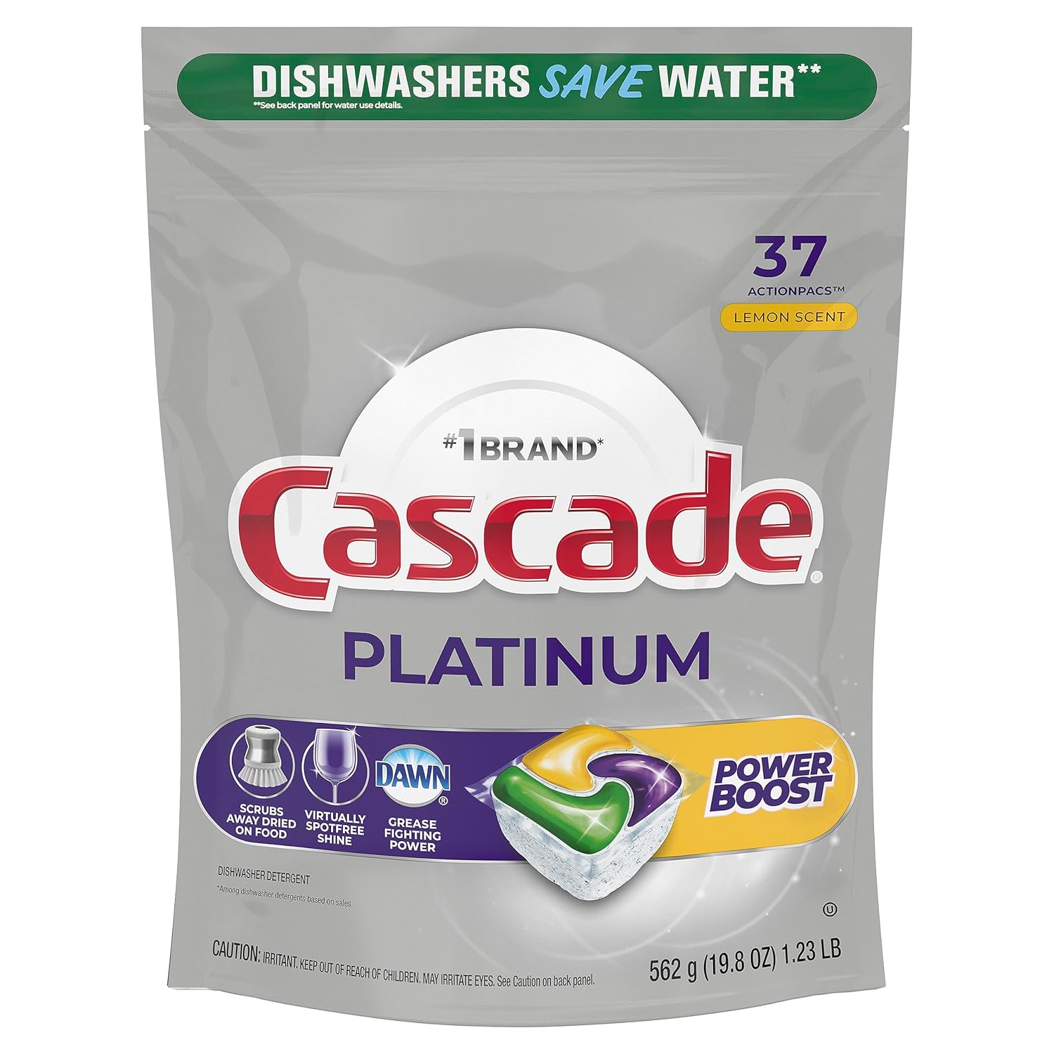 Cascade Platinum Dishwasher Soap Pods, Boost Actionpacs