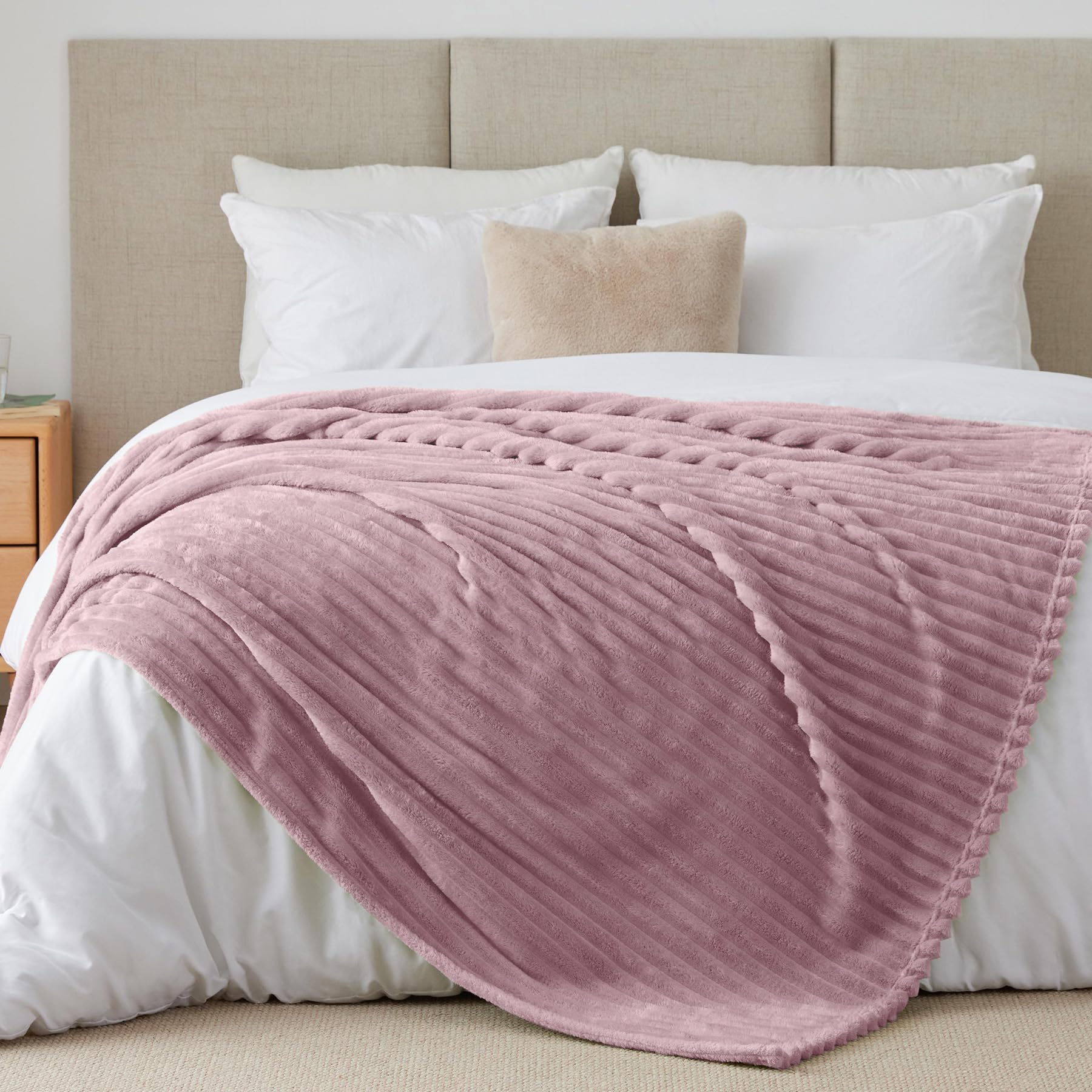 BEDELITE Kuscheldecke Flanell Cord Decke