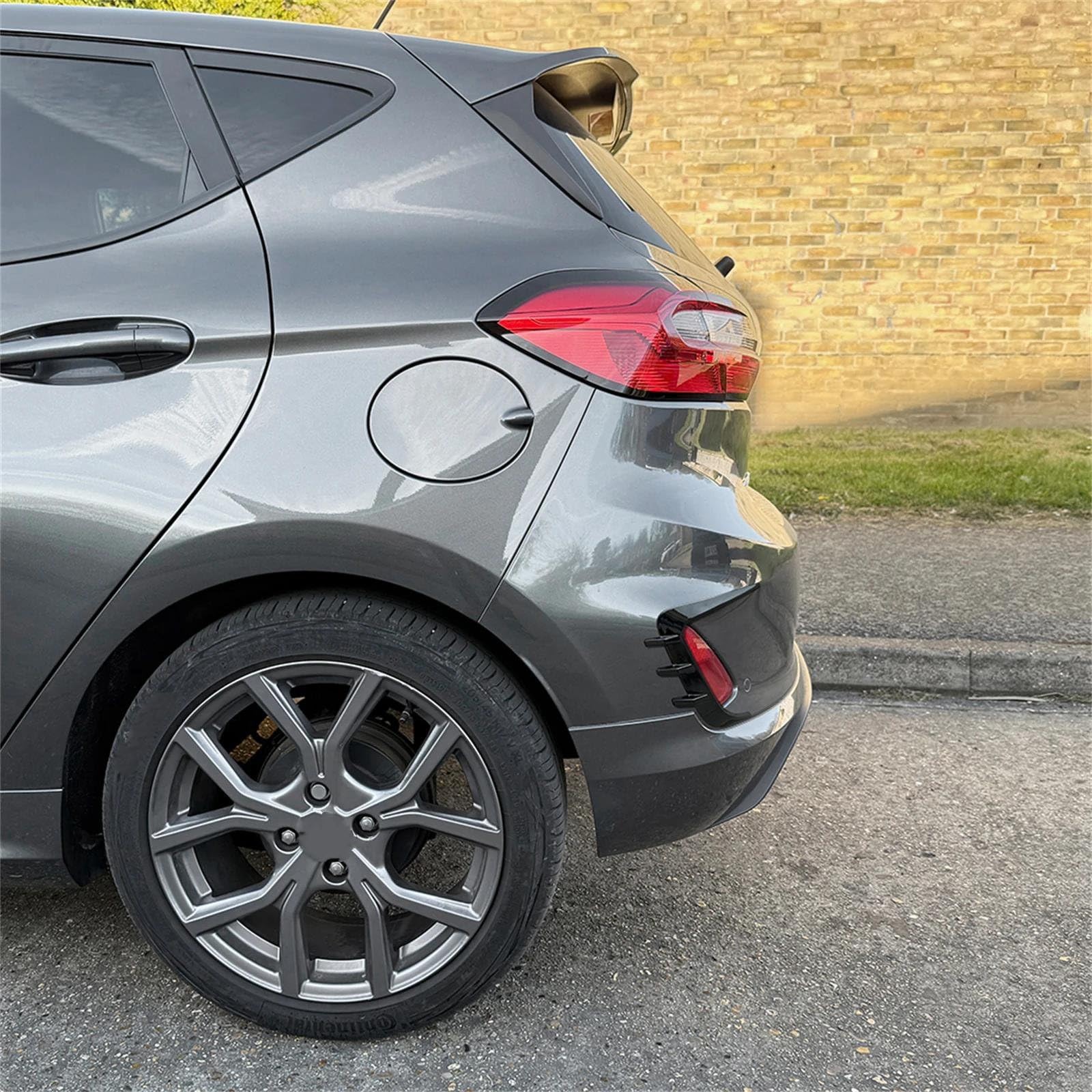2 Spoiler Laterali Per Paraurti Posteriore Per Ford Per Fiesta MK8 MK8.5 Per ST-Line 2018-2024(Gloss Black)