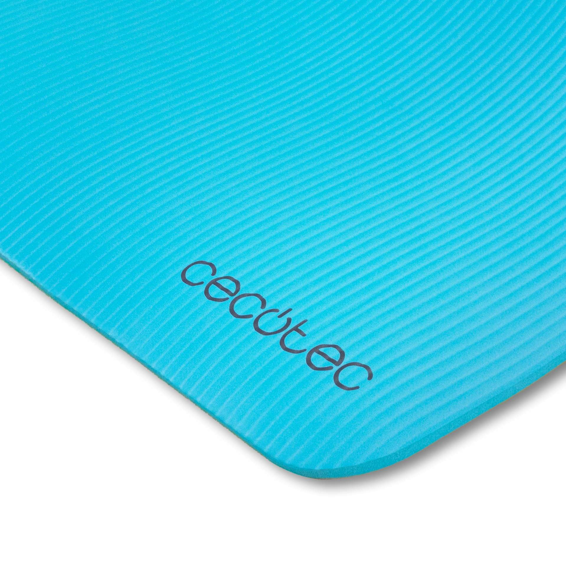Cecotec Tappetino fitness - Pilates - Yoga - Allenamento funzionale - 183 x 61 cm DrumFit Mat. 1 cm di spessore, realizzato in materiale NBR resistente e antiscivolo, maniglia per il trasporto, facile