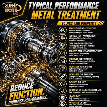 Metal Treatment/Heavy Duty Engine Treatment/Super Lubricant/Engine Performance / 4 Gallon / 4 GAL