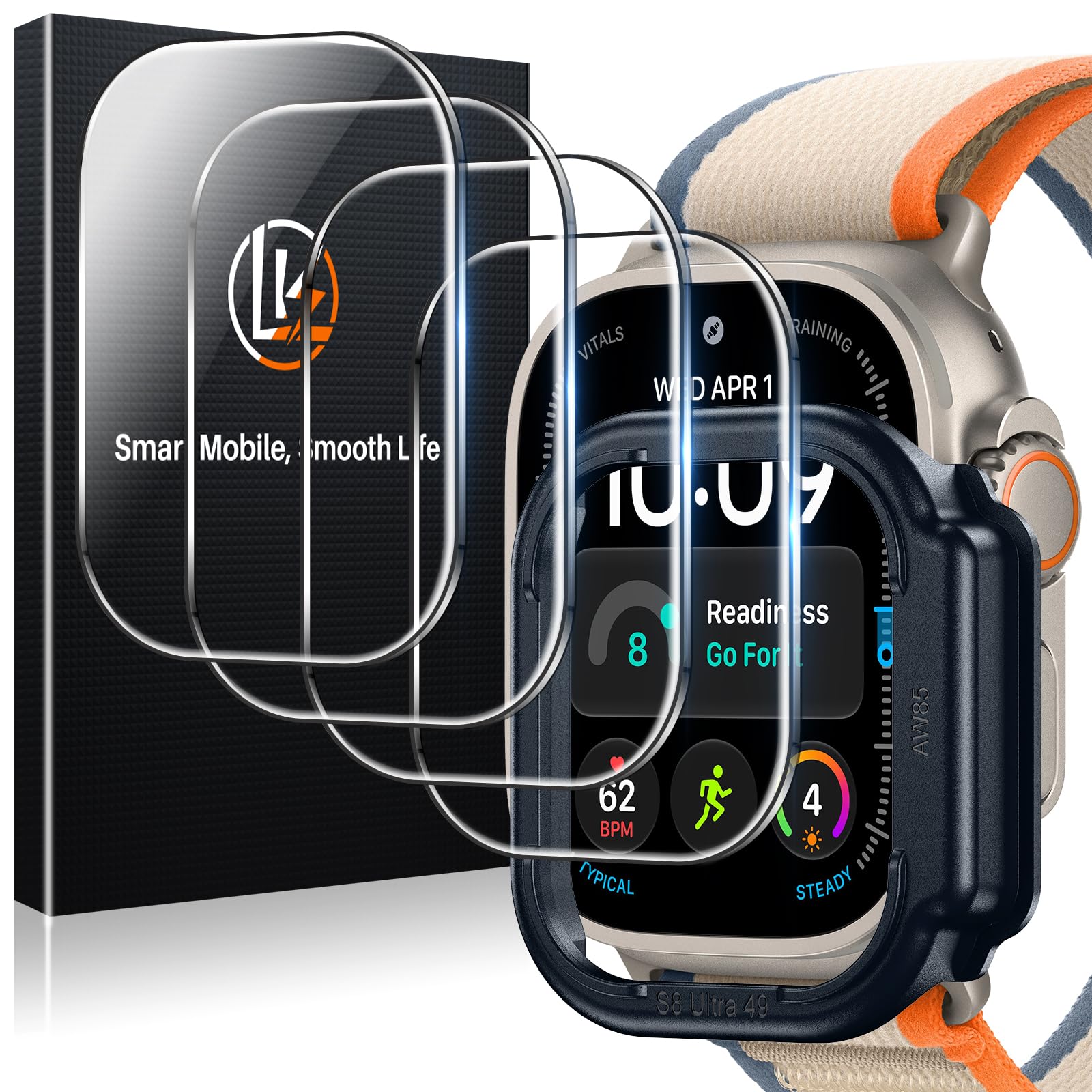 LK for Apple Watch Ultra 4/Ultra 3/Ultra 2/Ultra 49mm Screen Protector