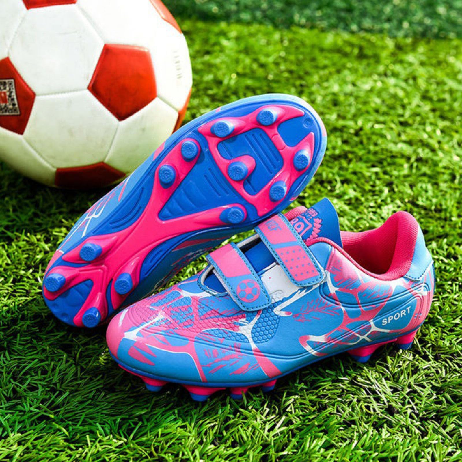 Générique Enfant Chaussures de Football, Crampons Garçons Filles Chaussure de Foot, Jeunesse Spike Formation Chaussures de Sport pour Pelouses Formation 28-38