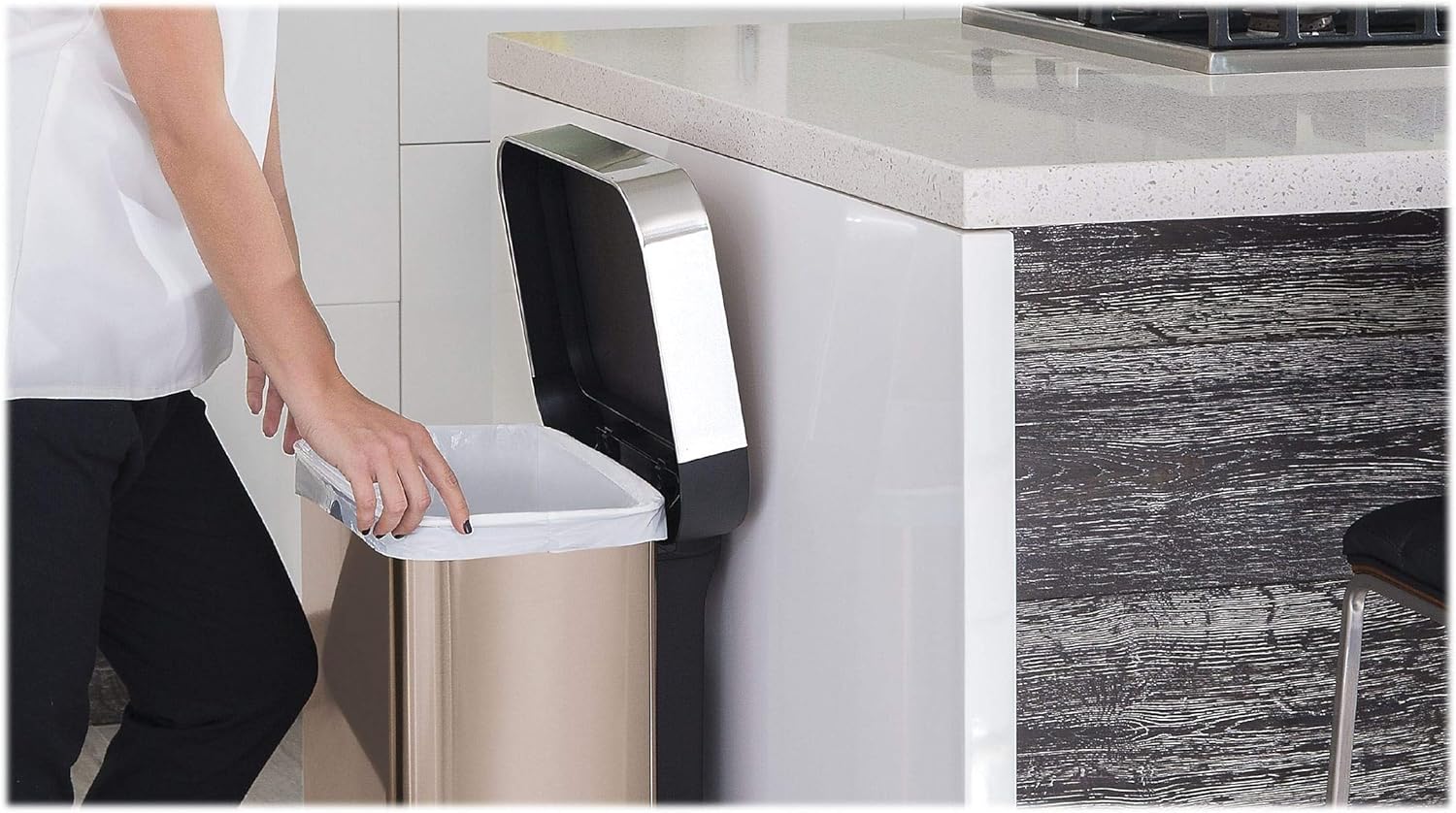 Authentic Crazy Deals simplehuman Code Q Custom Fit Drawstring Trash Bags in Dispenser Packs, 30 Liter / 8 Gallon, White – 240 Liners