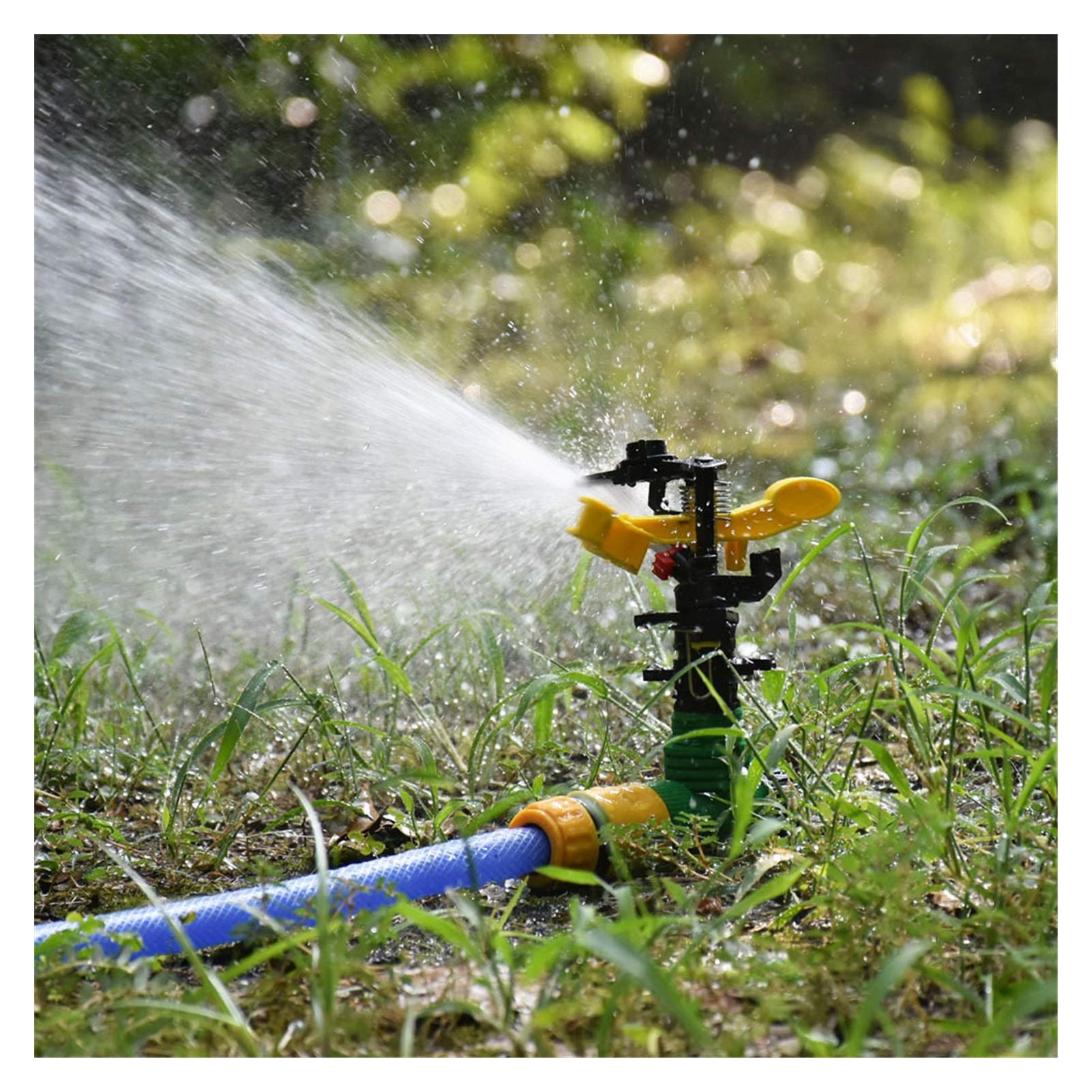 Annaffiatura del giardino irrigazione del prato in 1/2 "3/4" Thread esterno REGOLABILE REGOLABILE REGOLABILE ROTANTE ROTATITO ROCKER ARM Sprinkler 360 gradi Spruzzatore rotante for annaffiato 11