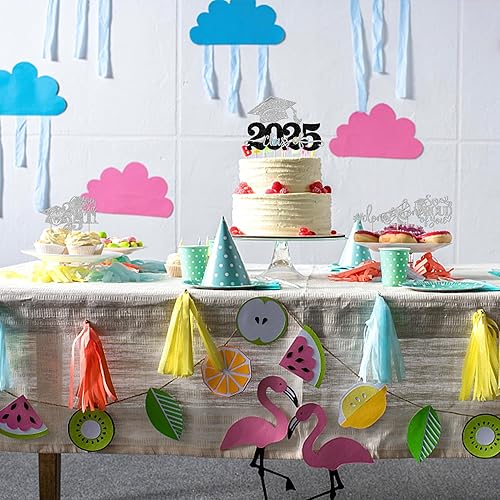 Miniatura 91 de Paquete de 24 adornos dorados para cupcakes de graduación 2025 con purpurina So Proud of You Done Diploma Graduation Cap Cupcake Picks Class of 2025