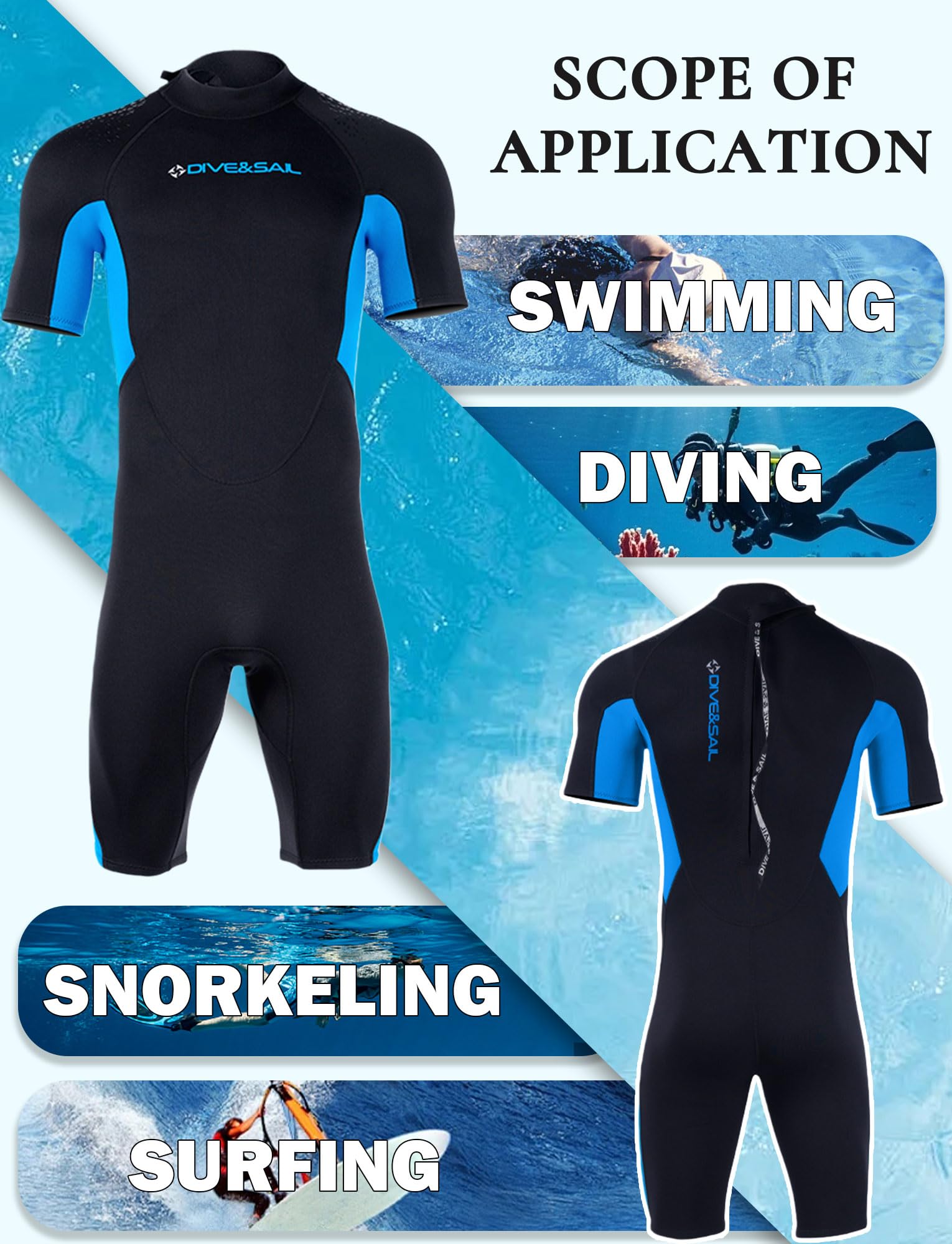 Ropa de buceo para hombre corto traje de neopreno de 1,5 mm traje de neopreno para hombre traje de baño de neopreno para hombre surf s-3xl