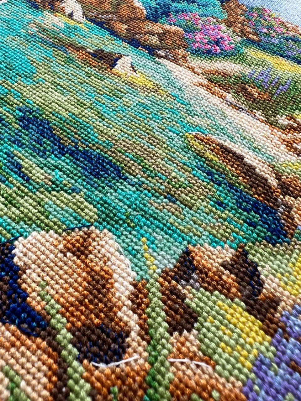 Riolis Kreuzstich Stickpackung Ruhiger Hafen, Zählmuster, 30x40cm