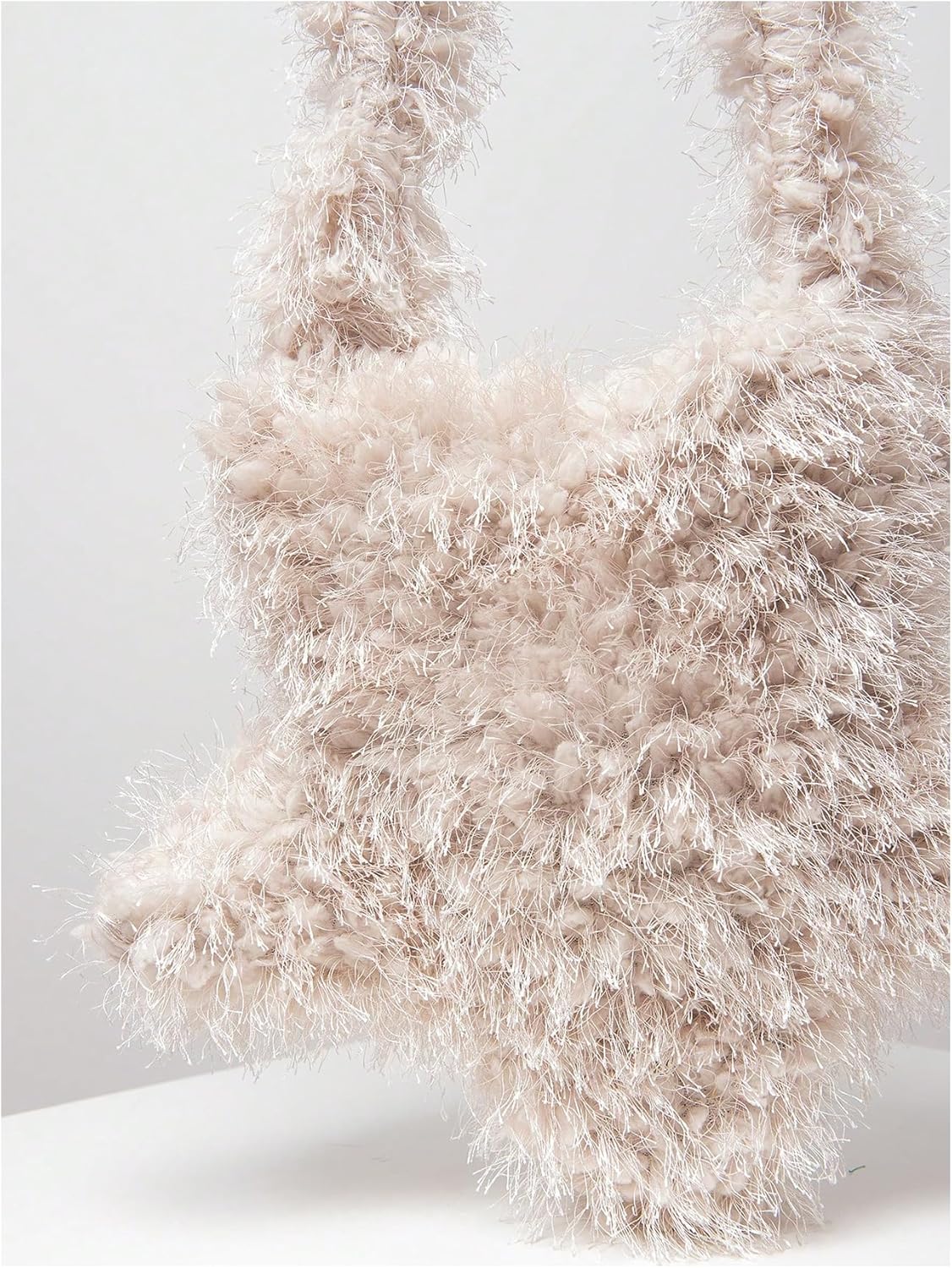 Verdusa Women's Y2K Star Fur Purse Fuzzy Crossbody Tote Bags Furry Shoulder Bag Purse Handbag | Fuzzy, Furry, Purse - Image 4