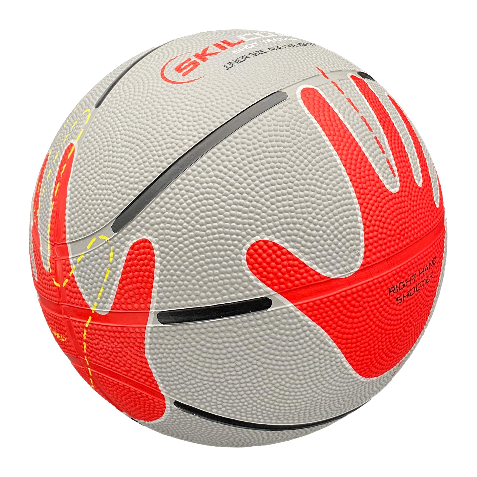 Baden Skill Shooter Basketball, Durable Training Ball for Indoor & Outdoor - Precise Positioning Aids for Left and Right Handed Users - Perfect for Learning Throwing Techniques