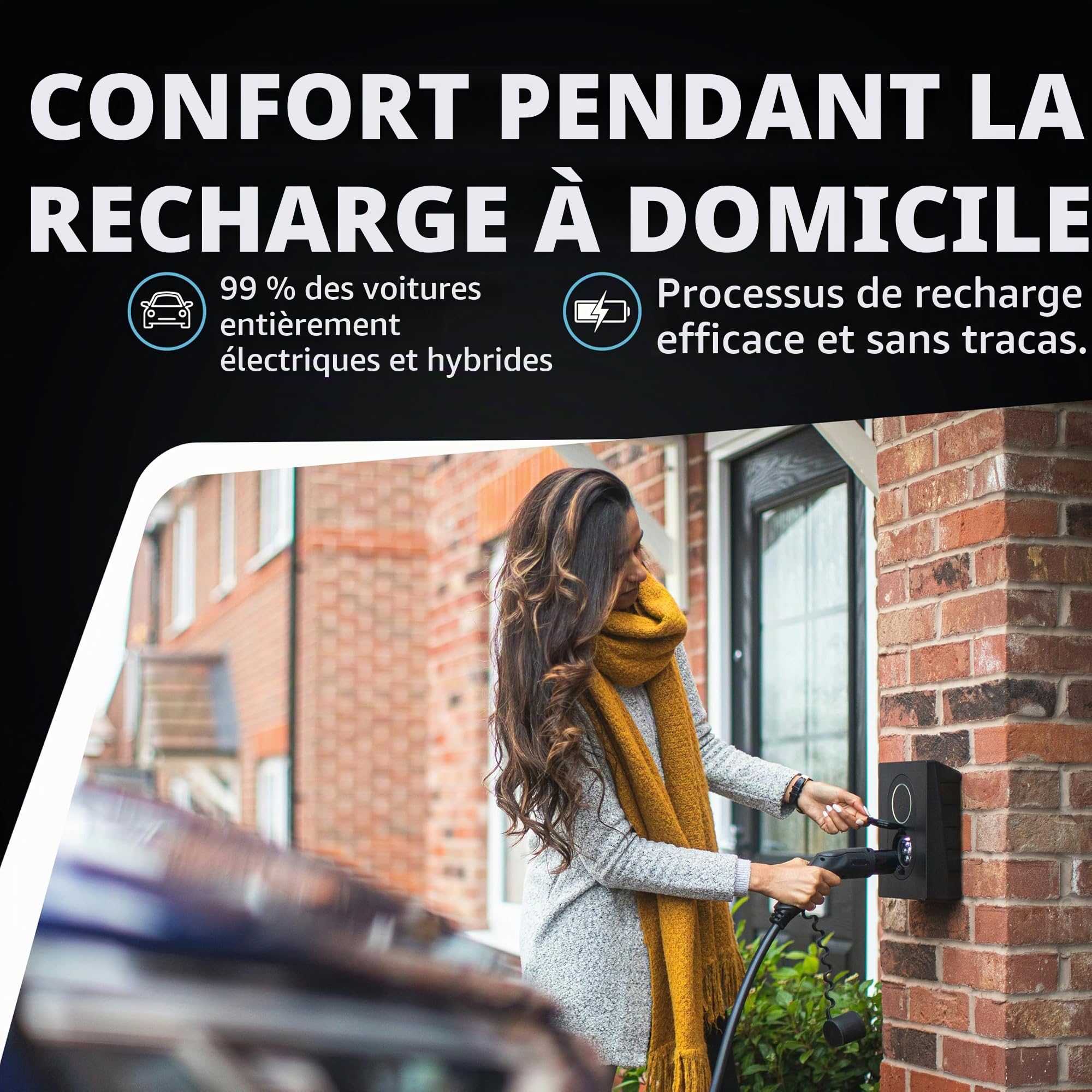 ChargeXpert Chargeur Voiture Electrique 11kw -16A - 15 Metre - Triphasé/Mode 3 - Câble Type2 Recharge Voiture Electrique pour EV/PHEV - Garantie de 2 Ans - Chargeur Voiture Electrique Typ 2