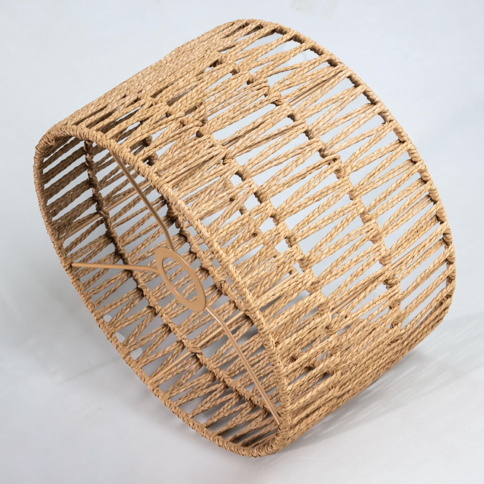 Paralume in rattan boho – un must have per tutti coloro che amano il proprio stile creativo (marrone, 30 da. x 18 h)