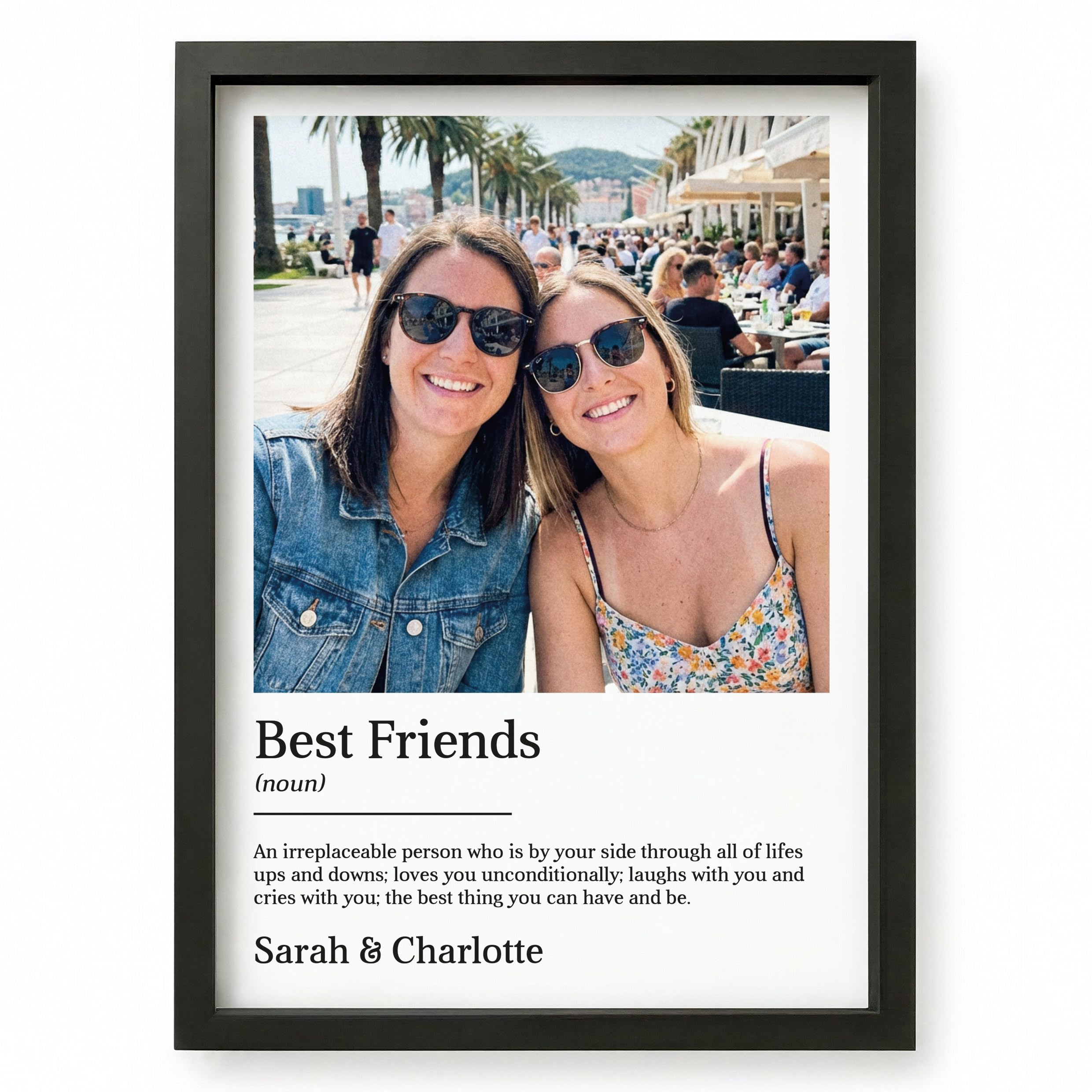 Beecreative Best Friend Gift, Personalised Photo Gifts For Women, A4 and A5 Poster Prints