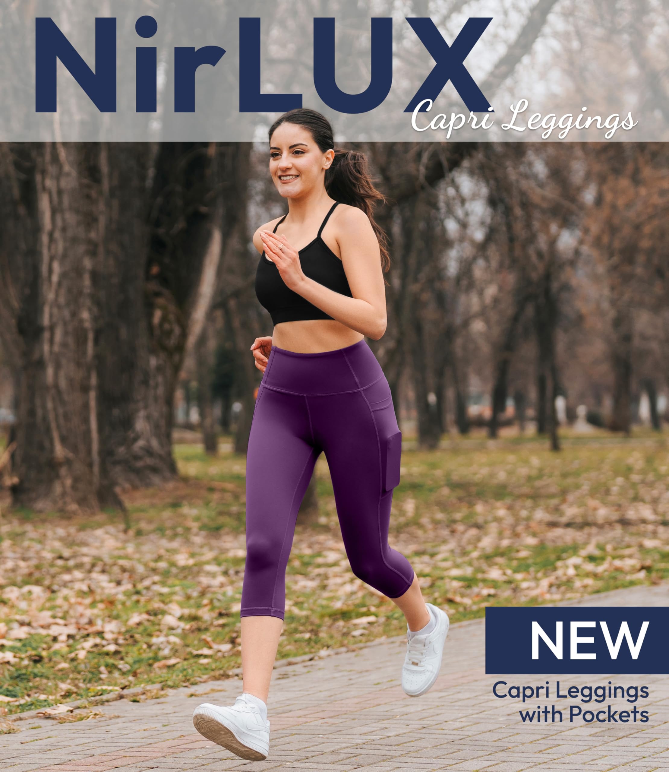 Nirlon Capri Leggings with Side Pockets Size 14, 17