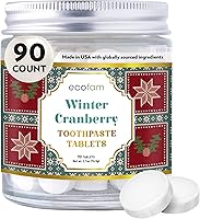 Vista 20 de Tabletas de pasta de dientes - Wintergreen Tabletas de pasta de dientes Nano hidroxiapatita masticables Sin flúor l 350 pestañas