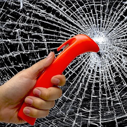 Miniatura 4 de Coverland Herramienta de escape de emergencia para automóvil, rompevanas, martillo de rotura de vidrio, cortador de seguridad para cinturón de