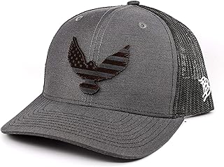 Freedom Eagle Midnight Curved Trucker Charcoal