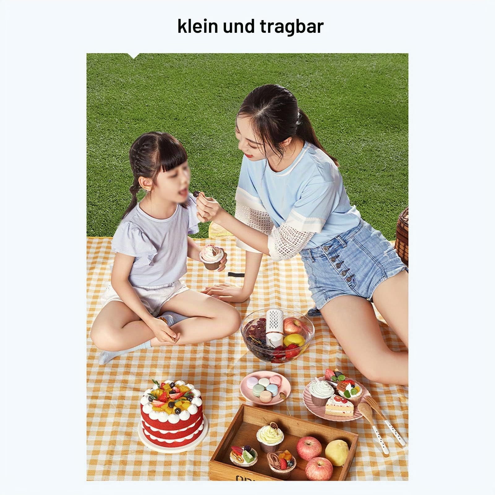 TOPINCN Obst und Gemüsereiniger, Tragbare 3600-mAh Kapselform Waschmaschine, Wiederaufladbare Automatische USB Haushaltsreinigungsmaschine (Weiß)