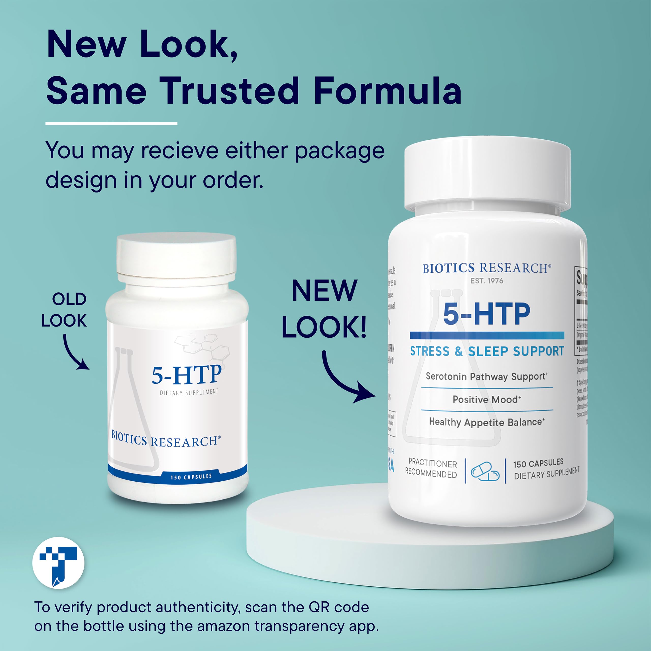 BIOTICS RESEARCH 5HTP 50mg Promotes Brain Health, Relaxed Mood 150 Capsules — Amazon image 8