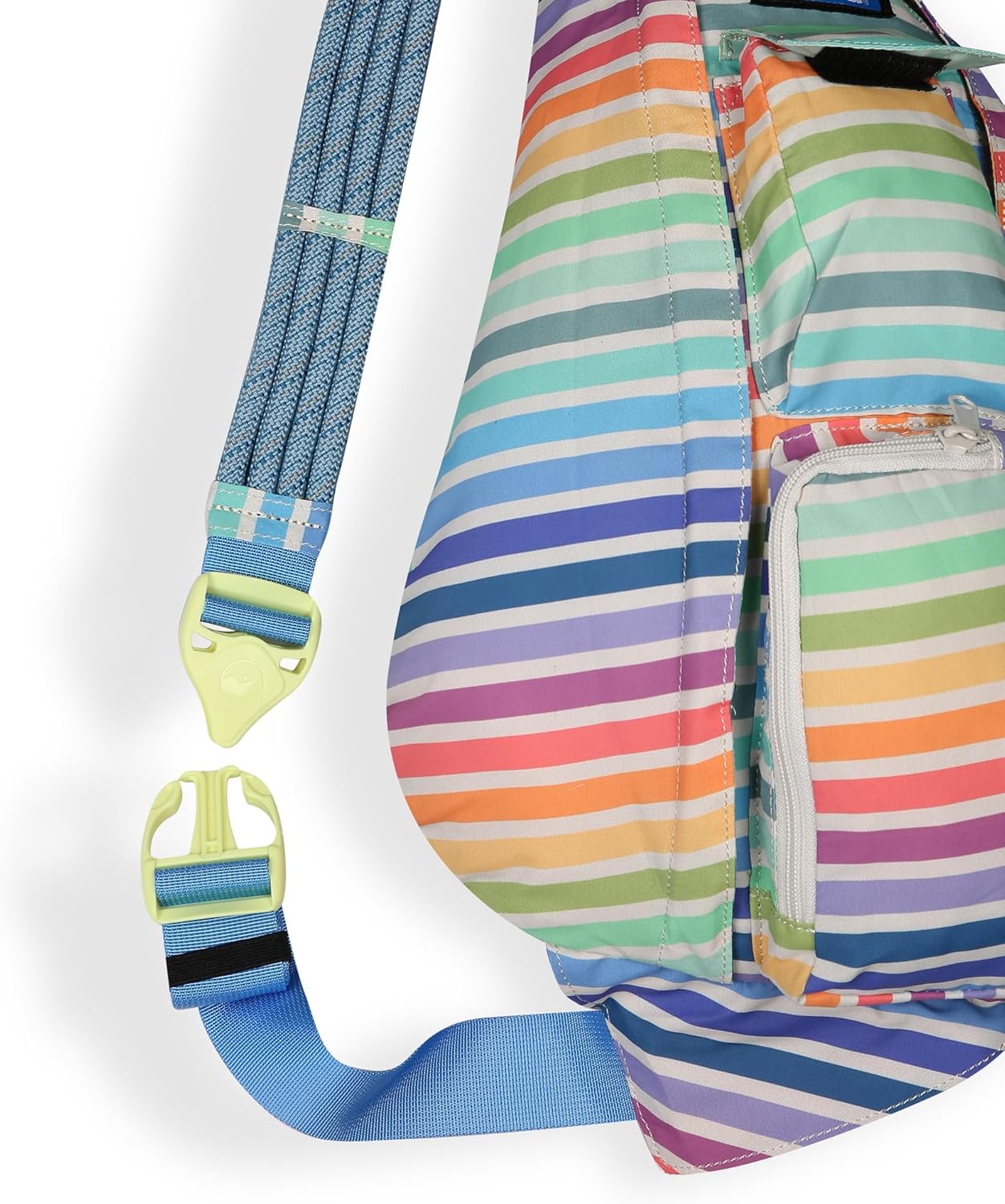 KAVU Slingback Pack with Adjustable Rope Shoulder Strap, Rainbow Stripe - Image 4