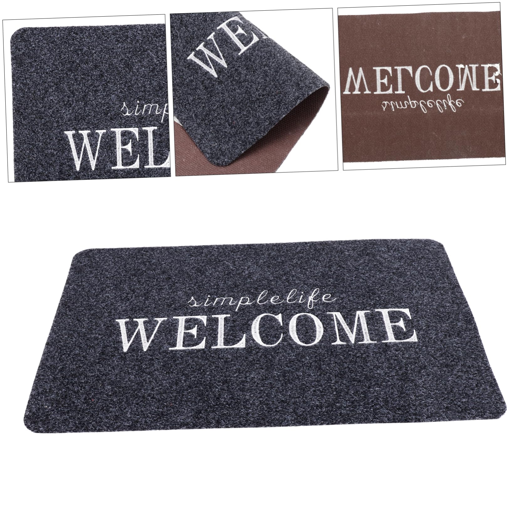 Toddmomy 1pc Non- Doorway Mat for Home Mud-Scraping Floor Mat Elegant Design Entrance Rug Absorbent and for Hallway Living Room Kitchen