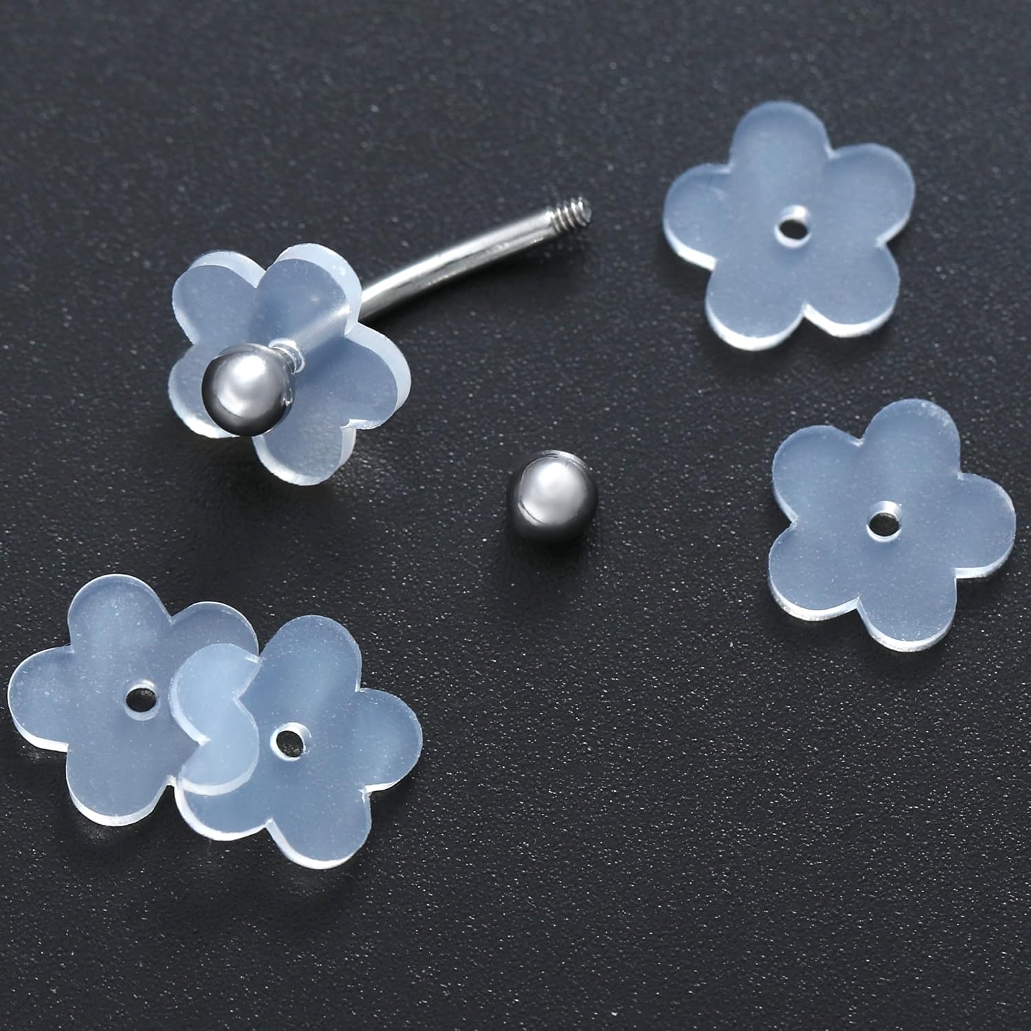 Clear Ear Lobe Support Patches for Earrings - Comfortable and Hypoallergenic Earring Backs for Droopy Ears - Prevents Stretching and Tearing. (Pepal 8mm Disc)