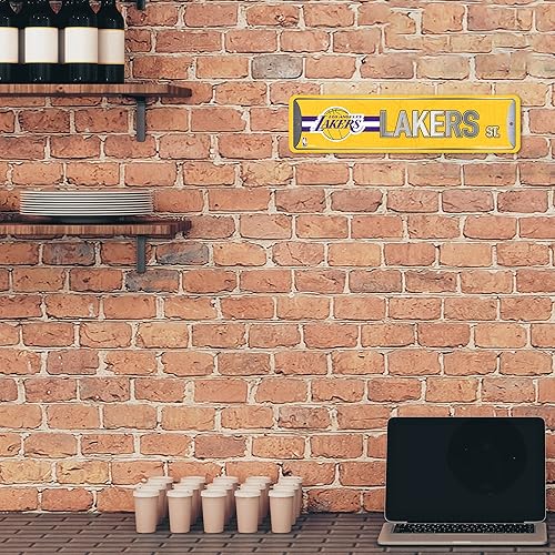 Vista 41 de Rico Industries NBA Basketball Metal Street Sign