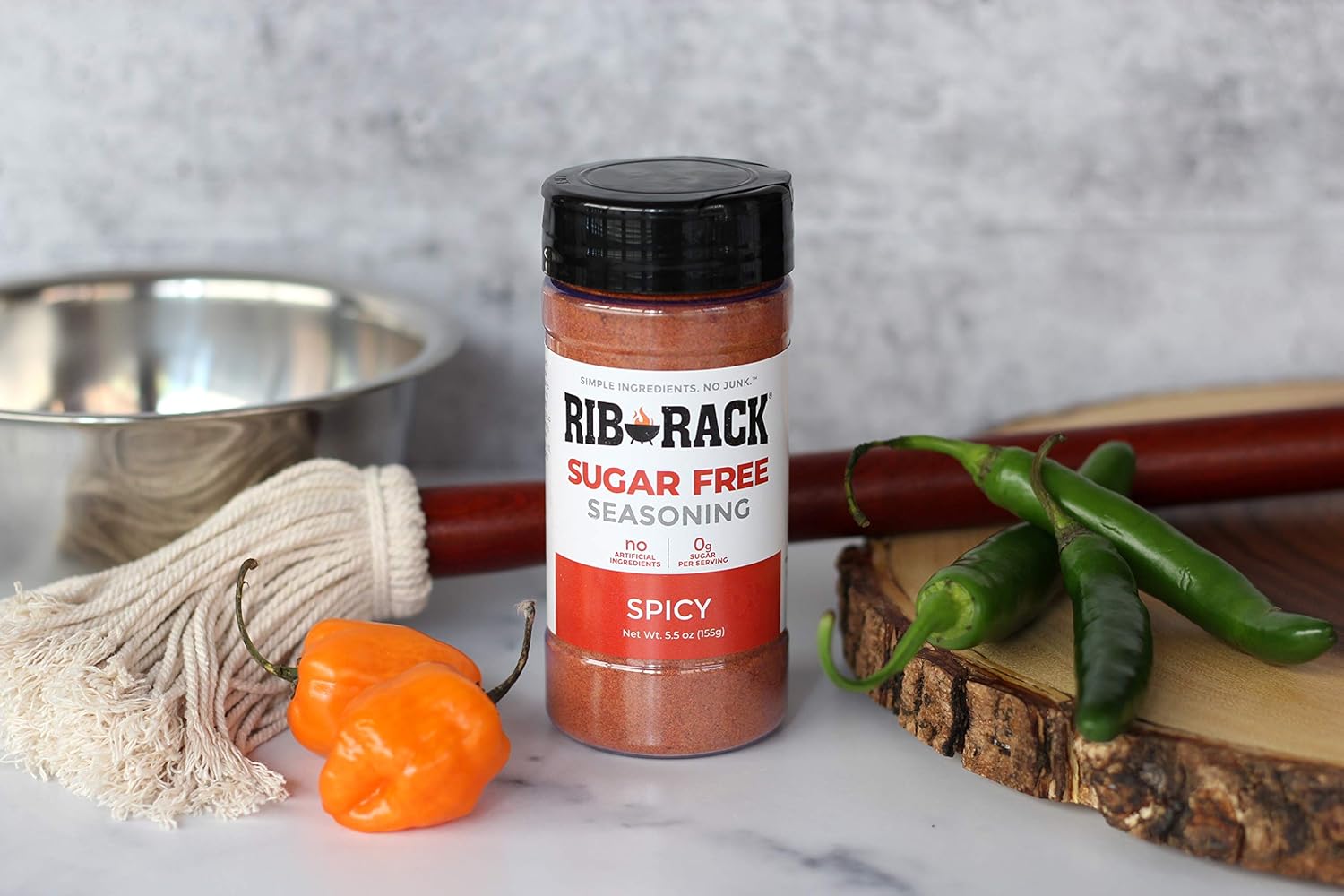 Rib Rack Spicy Sugar Free Seasoning, 5.5 oz - Image 3