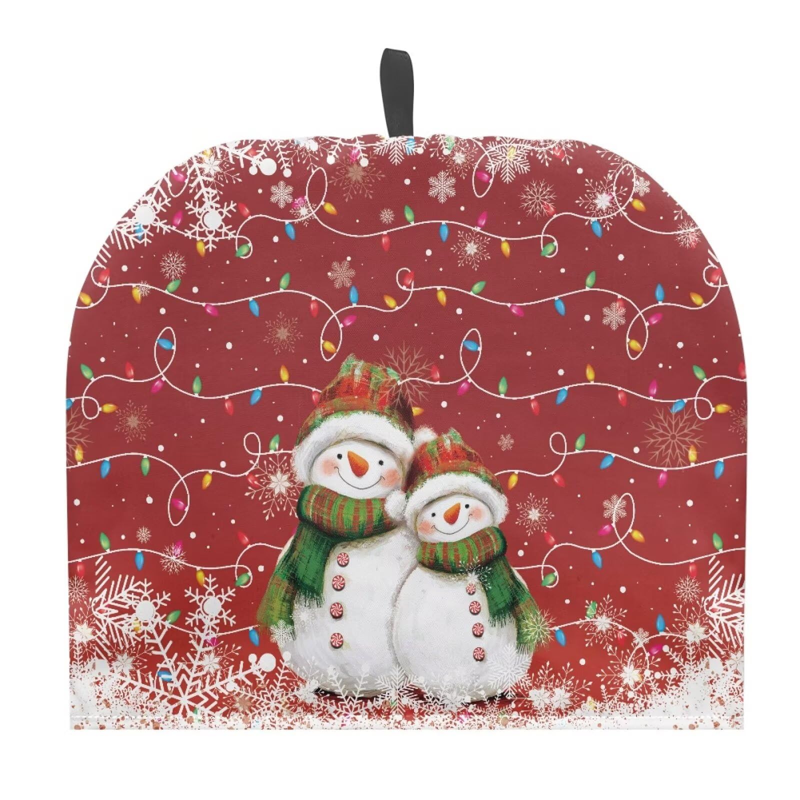 Christmas Tea Cozy Snowman Print Creative Insulated Tea Cosy Extra Thick Home Kitchen Decoration Creative Gifts Dust Teapot Cover Kitchen Accessories for Festival
