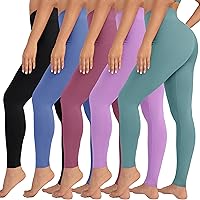 Vista 17 de VALANDY Leggings de cintura alta para mujer, elásticos, control de abdomen, entrenamiento, correr, yoga, pantalones, tallas regulares y grandes