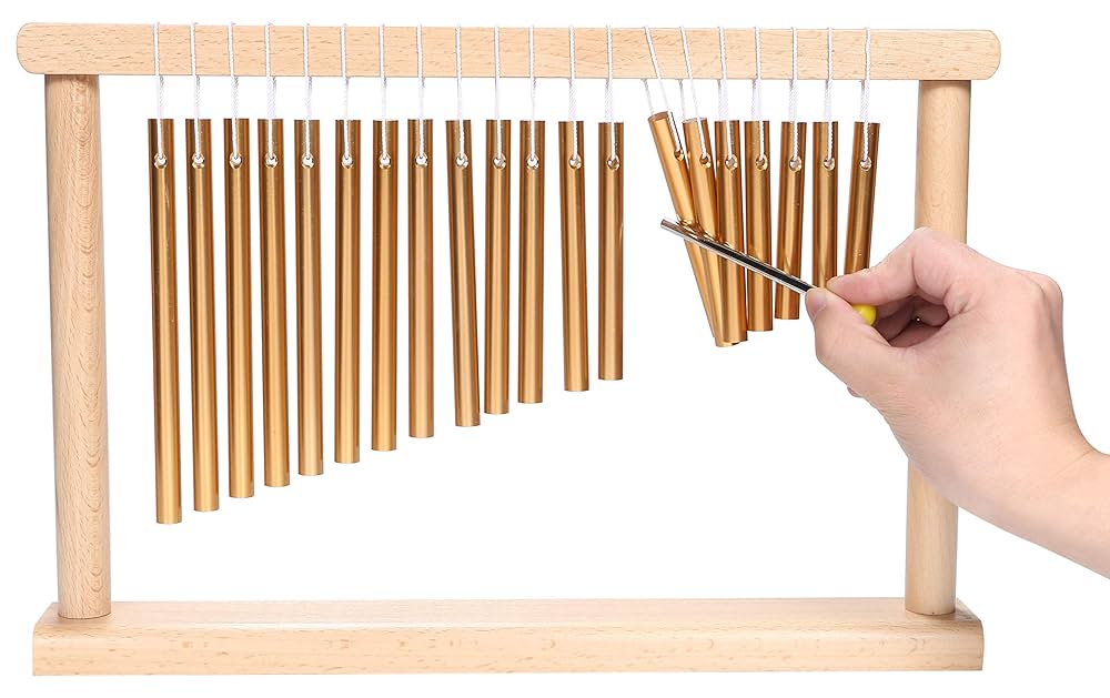 テーブルチャイム 木製 金属製 約30cm ダンパー ツリーチャイム - 株式会社アイダ楽器