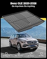 Vista 38 de 3W Alfombrillas de suelo aptas para Benz E-Class 2017-2023 TPE para todo tipo de clima, ajuste personalizado para E300, E320, E400, E350, E63, E550