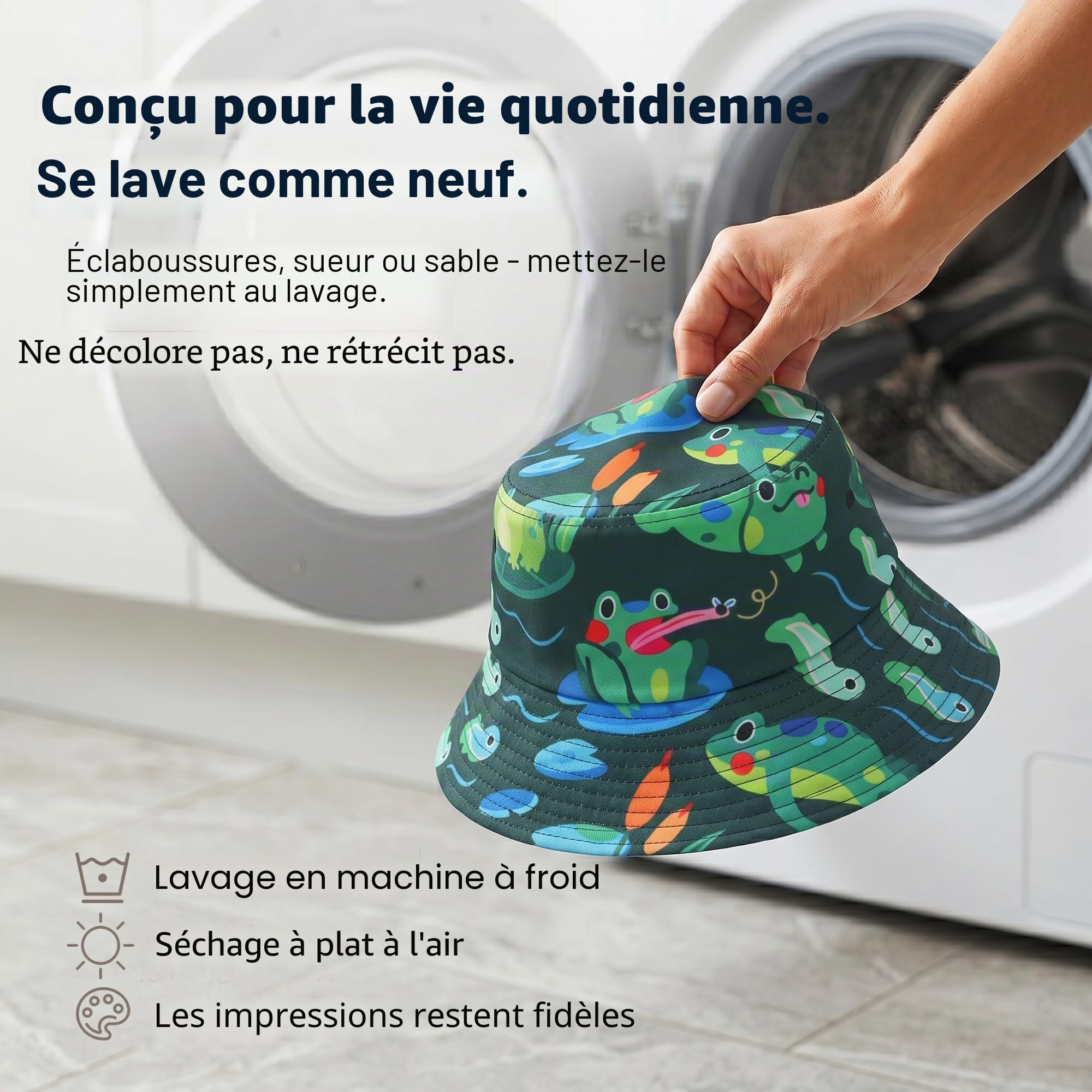 ZLYC Femmes Hommes Chapeau Bob Été Chapeau de Pêcheur